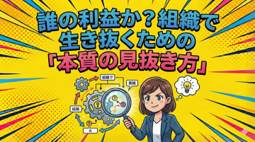 誰の利益か？組織で生き抜くための「本質の見抜き方」の画像